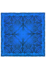 Dryad Blue Silk Twill Scarf