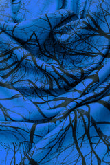 Dryad Blue Silk Twill Scarf